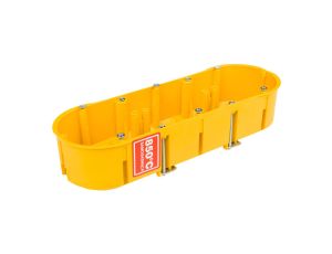 Puszka podtynkowa PK-3x60 potrójna 60mm regips żółta 0234-0N