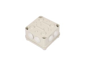 Puszka natynkowa LIGHT 108x108x64 7xM25 IP66/67 szara EV-111