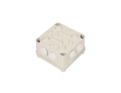 Puszka natynkowa LIGHT 108x108x64 7xM25 IP66/67 szara EV-111