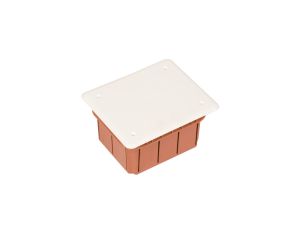 Puszka podtynkowa 96x118x70mm z pokrywą pomarańczowa GW48003