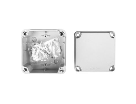 Puszka natynkowa LIGHT 113x113x68 7xM25 gładka IP66/67 EL-111