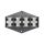 Pierścień rozgałęźny 4x16mm2 czarny 0965-00