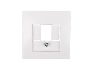 Berker/B.Kwadrat Element centralny gniazda TAE i głośnikowego biały 5310338989