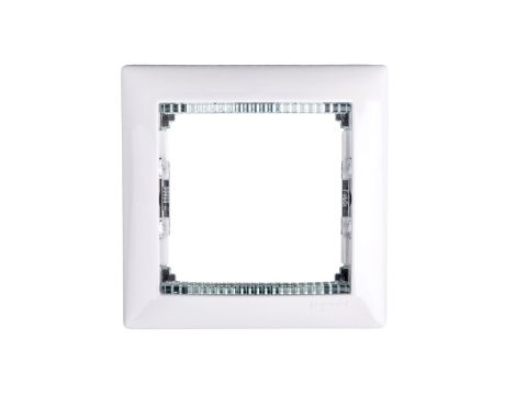 VALENA Ramka pojedyncza pozioma biała crystal 774461