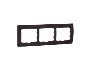 SISTENA LIFE Ramka potrójna pozioma choco 771203