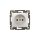 VALENA Gniazdo pojedyncze z/u 16A IP20 aluminium 770196