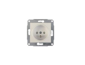 Sedna Gniazdo pojedyncze z/u 16A IP20 z przesłonami białe SDN2800121