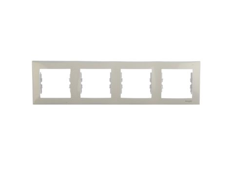 Sedna Ramka poczwórna biała pozioma SDN5800721