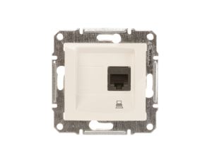 Sedna Gniazdo komputerowe pojedyncze RJ45 kat.5e UTP kremowe SDN4300123