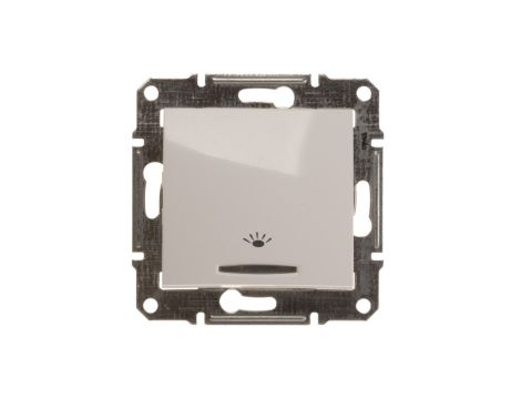 Sedna Przycisk /światło/ z podświetleniem biały SDN1800121