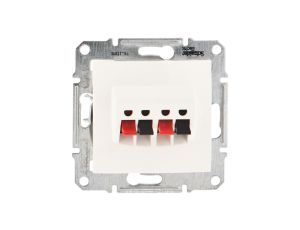 Sedna Gniazdo głośnikowe podwójne kremowe SDN5400123