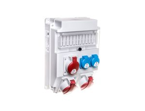 Rozdzielnica budowlana 2x5P/32A 5P/16A 2x2P+Z 11 modułów ROS11X-11