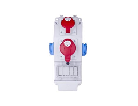 Rozdzielnica budowlana 5P/32A 5P/16A 2x2P+Z 5 modułów ROS 5X-15