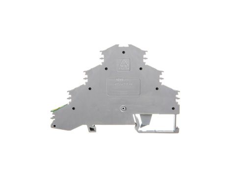 Złączka szynowa 4-piętrowa 4mm2 L1 L2 L3 PE szara 281-530