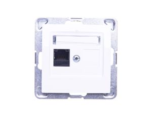 IMPRESJA Gniazdo komputerowe pojedyncze RJ45 kat.5e MMC białe GPK-1Y/K/m/00