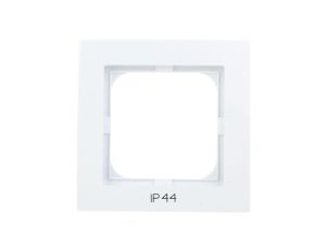 AS Ramka pojedyncza do łączników IP44 biała RH-1G/00