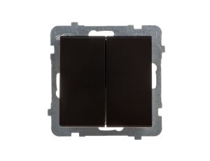 SONATA Łącznik schodowy podwójny czarny metalik ŁP-10R/m/33
