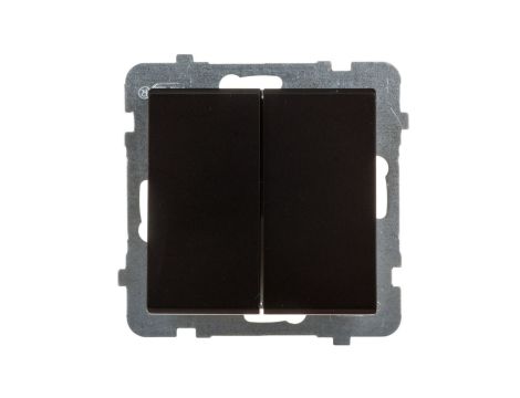 SONATA Łącznik schodowy podwójny czarny metalik ŁP-10R/m/33
