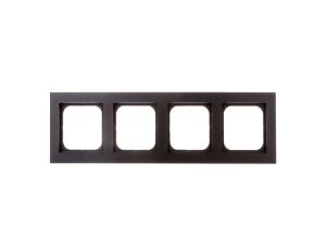SONATA Ramka poczwórna czarny metalik R-4R/33