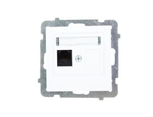 AS Gniazdo komputerowe pojedyncze RJ45 kat.5e MMC białe GPK-1G/K/m/00