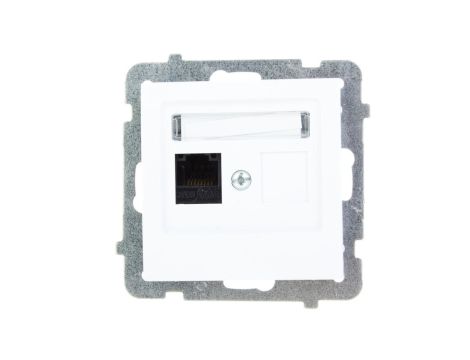AS Gniazdo komputerowe pojedyncze RJ45 kat.5e MMC białe GPK-1G/K/m/00