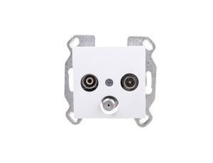 Lumina Gniazdo antenowe RTV-SAT standard białe WL3110