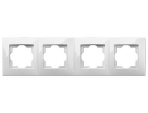 CARLA Ramka poczwórna biała 1774-00