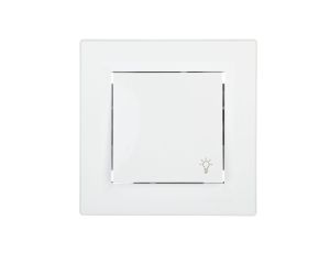 Przycisk Asfora światło biały z ramką EPH0900121