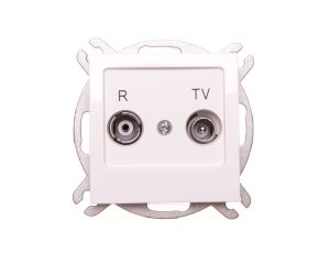 AS Gniazdo antenowe RTV końcowe 2,5-3dB ecru GPA-GK/m/27