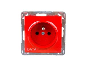 IMPRESJA Gniazdo pojedyncze z/u DATA czerwone GP-1YZD/m/00