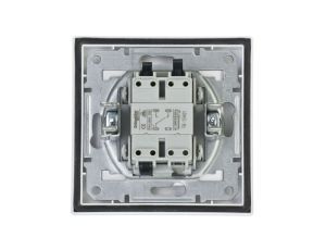Łącznik Asfora schodowy IP44 biały z ramką EPH0400421