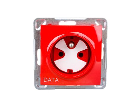 IMPRESJA Gniazdo pojedyncze z/u DATA z kluczem czerwone GP-1YZK/m/00