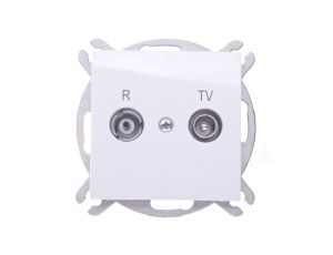 Sentia Gniazdo antenowe RD/TV końcowe białe 1452-10