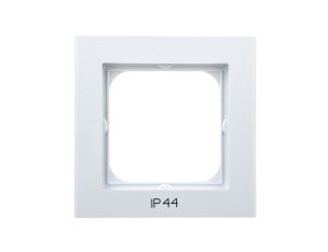 SONATA Ramka pojedyncza do łączników IP44 biała RH-1R/00
