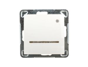 IMPRESJA Łącznik krzyżowy z podświetleniem ecru ŁP-4YS/m/27