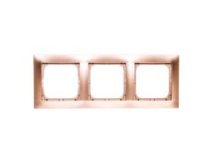 IMPRESJA Ramka potrójna złoty metalik R-3Y/28