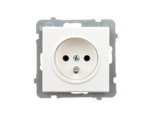 SONATA Gniazdo pojedyncze z/u ecru GP-1RZ/m/27