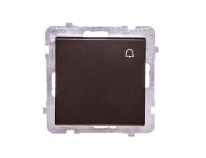 SONATA Przycisk /dzwonek/ czekoladowy metalik ŁP-6R/m/40