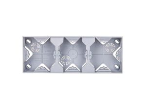 IMPRESJA Puszka natynkowa potrójna srebro PNP-3Y/18