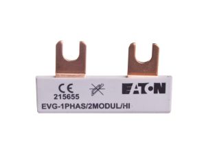 Szyna łączeniowa 1P 63A 10mm2 widełkowa EVG-1PHAS/2MODUL/HI 215655