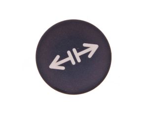 Soczewka przycisku 22mm płaska czarna z symbolem LUZOWANIE M22-XD-S-X13 218179