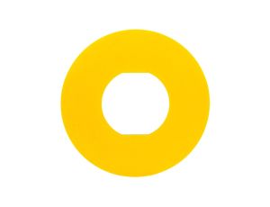 Tabliczka opisowa żółta okrągła fi60 bez opisu ZBY9101