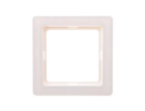 Berker Q.1 Ramka pojedyncza pozioma/ pionowa śnieżnobiała aksamit 10116089