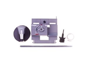 Napęd drzwiowy czarny z blokadą wałek 200mm HXB031H