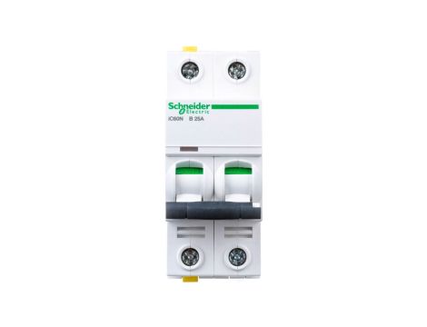 Wyłącznik nadprądowy 2P B 25A 6kA AC iC60N-B25-2 A9F03225