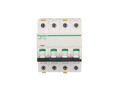 Wyłącznik nadprądowy 4P C 63A 6kA AC iC60N-C63-4 A9F04463