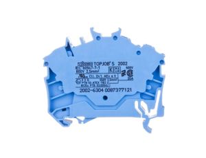 Złączka szynowa 3-przewodowa 2,5mm2 niebieska 2002-6304 TOPJOBS