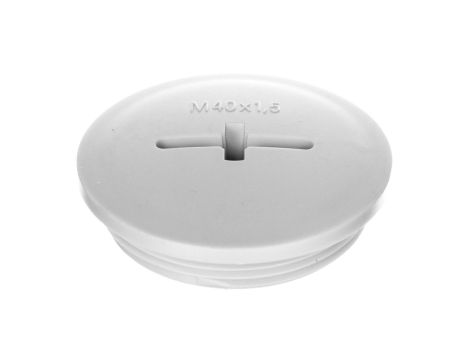 Zaślepka poliestrowa M40 SKINDICHT BLK-M 40x1,5 jasnoszara 52006650