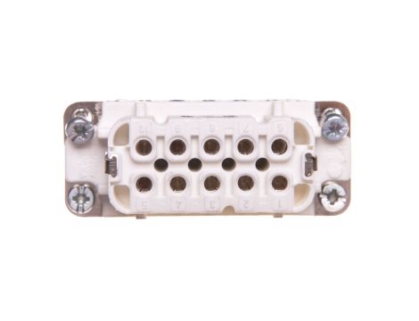 Wkład złącza 10P+PE żeński 16A 250V EPIC H-A 10 BS 10441000