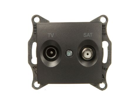 SEDNA Gniazdo antenowe TV/SAT końcowe grafitowe SDN3401670